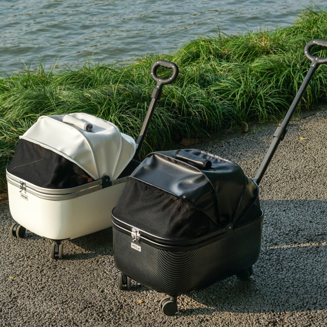 Mooqu Rolling Cat Carrier with Wheels
