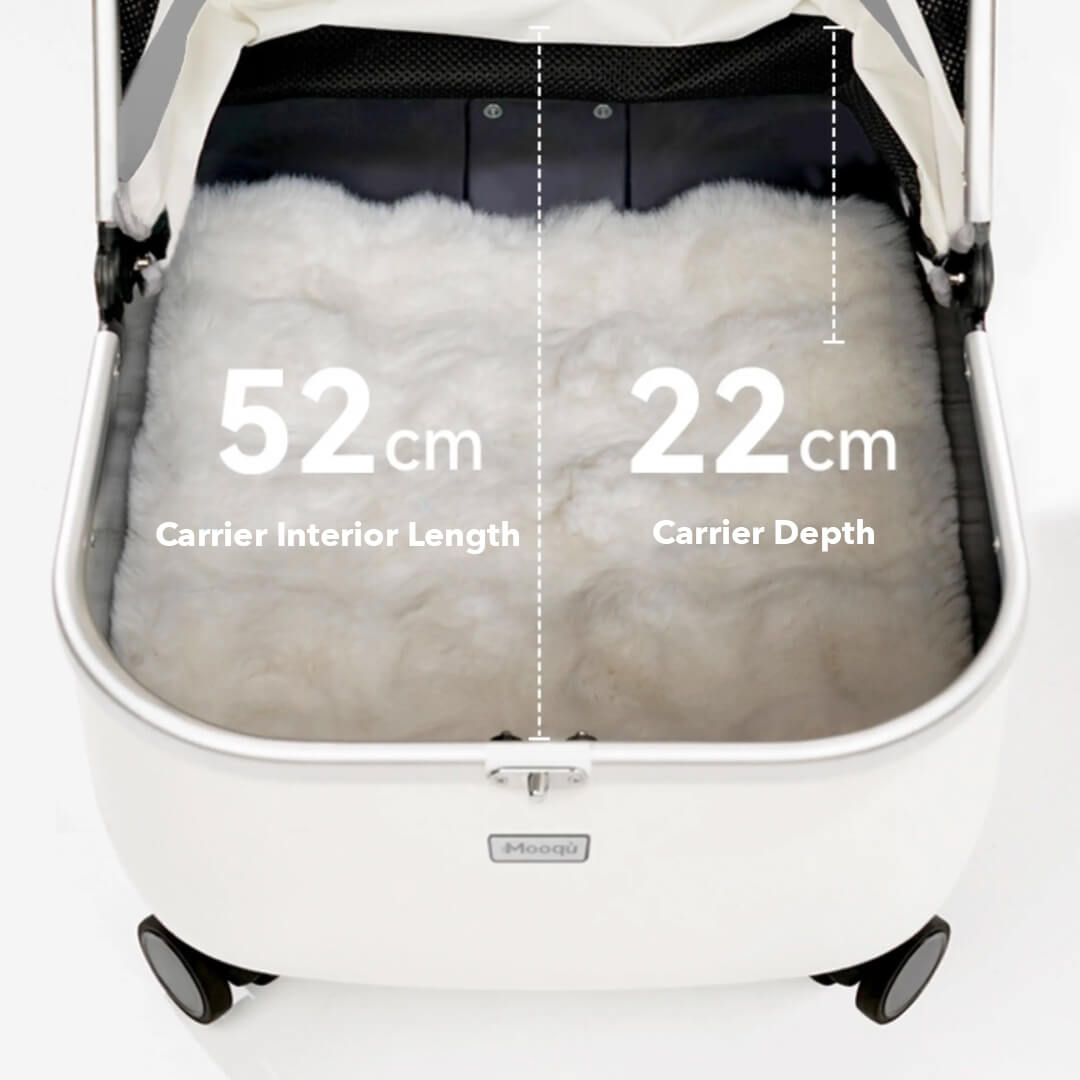 Mooqu Rolling Cat Carrier with Wheels