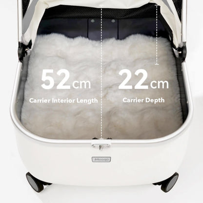 Mooqu Rolling Cat Carrier with Wheels