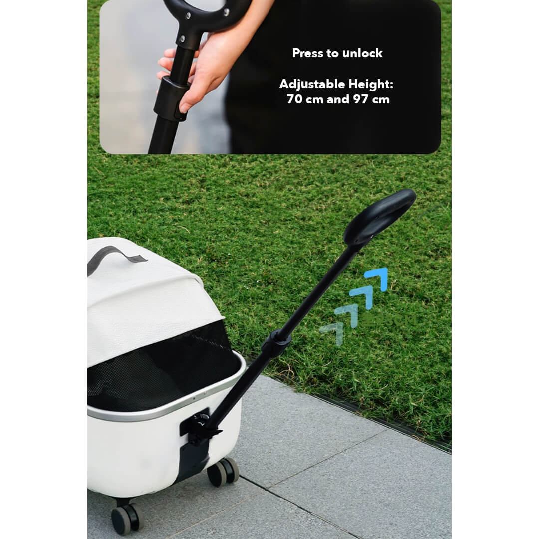 Mooqu Rolling Cat Carrier with Wheels